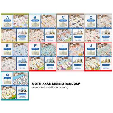 Goto Shiro Playmate Bayi Matras Lipat Playmat Anak Tebal 180x200 cm 10MM RANDOM