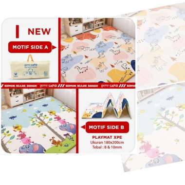 Goto Shiro Playmate Bayi Matras Lipat Playmat Anak Tebal 180x200 cm 08MM I 180 X 200