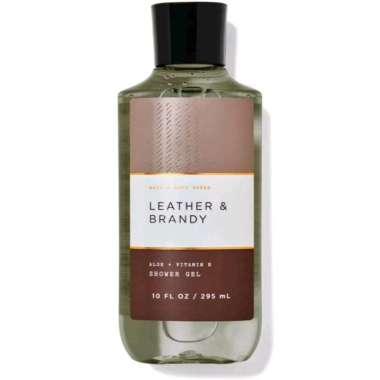 BBW MEN'S COLLECTION LEATHER & BRANDY 3IN1 FACE HAIR BODY WASH 295 ML