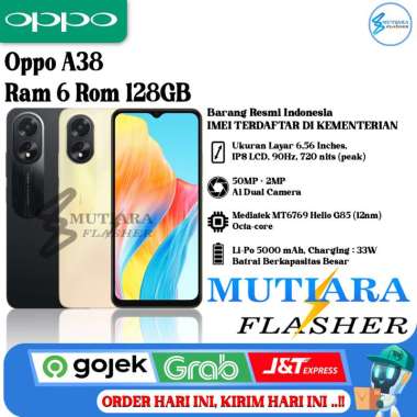 Oppo A38 Ram 6 Rom 128GB Glowing Gold