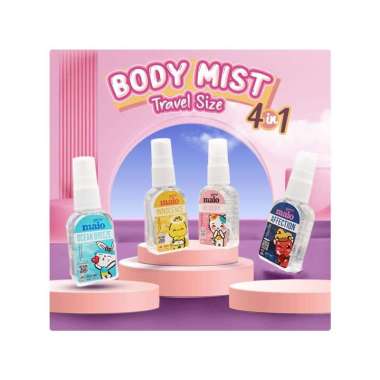 Goto Maio Body Mist Parfum Spray Parfume Tahan Lama Wanita Pria Isi 4