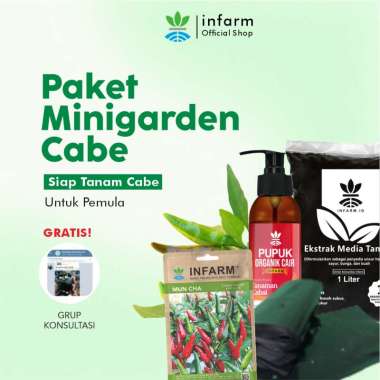 Paket Minigarden Cabai Siap Tanam POC Cabai Media Tanam Polybag Benih