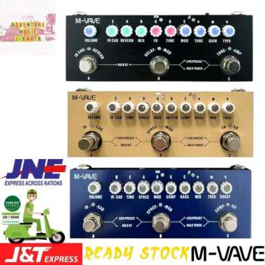 M-VAVE CUBE BABY Guitar Bass Accoustic Pedal Multi Efek Gitar Bass Akustik M Vave Cube Baby Recordin