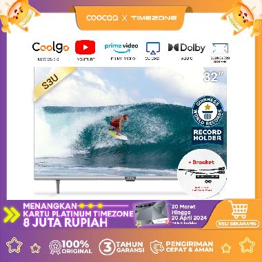 [+ BRACKET] COOCAA 32 inch Smart TV - Digital TV - Dolby Audio - Youtube - Mirroring - Flick Free - Boundless -Browser - WIFI - HD - USB/AV/LAN - OS