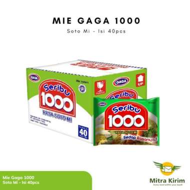 Mie Gaga 1000 All Variant (Goreng, Soto, Kaldu Ayam, Ayam Bawang) soto mie