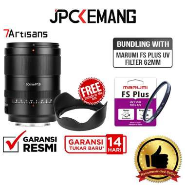 JPC KEMANG 7Artisans AF 50mm f1.8 for Sony E Fullframe 7Artisan 50 mm f/1.8 GARANSI RESMI with Filte