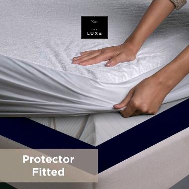 The Luxe Mattress Waterproof Protector  [160x200] Queen Putih