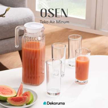 Dekoruma OSEN Teko Air Minum 1.1L Set Gelas