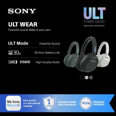 Sony ULT WEAR WH-ULT900N Headset Nirkabel Penghilang Suara Berisik Over-Ear