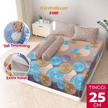 Kintakun DLUXE Sprei Set Fitted Tinggi 25cm 180x200 King Aesthetic Multivarian Eshania