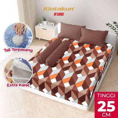 Kintakun DLUXE Sprei Set Fitted Tinggi 25cm 180x200 King Aesthetic Multivarian Valeska