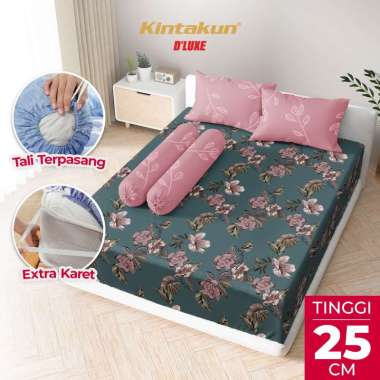 Kintakun DLUXE Sprei Set Fitted Tinggi 25cm 180x200 King Aesthetic Multivarian Safira