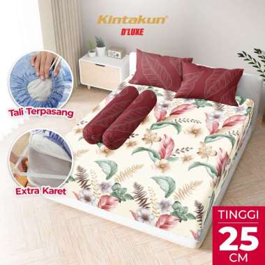 Kintakun DLUXE Sprei Set Fitted Tinggi 25cm 180x200 King Aesthetic Multivarian Marmaya