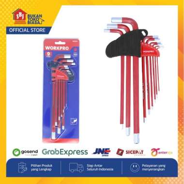 Workpro Kunci L Set Hexagonal 9 pcs Panjang (Metric)