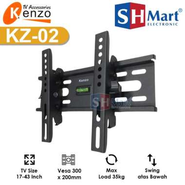BRACKET / BREKET / BRECKET DINDING LED LCD TV 17"-43" KENZO KZ-02 / BRACKET FASE FB03 KENZO KZ02
