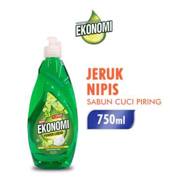 Promo Harga EKONOMI Pencuci Piring Power Liquid Jeruk Nipis 750 ml - Blibli