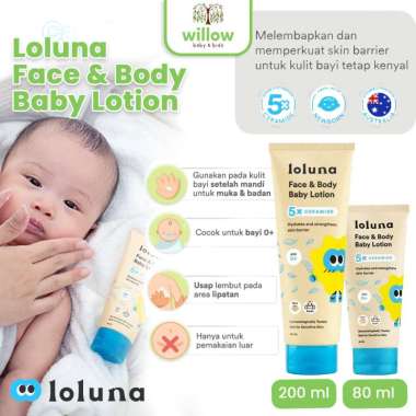 Lotion Bayi - Loluna Face & Body Baby Lotion 200ML
