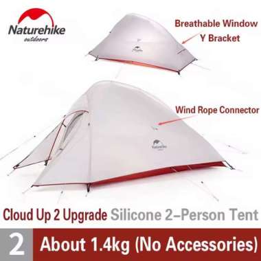 TENDA CLOUD UP 2X 20D NATUREHIKE NH17T001-T UPGRADED VERSION GREY