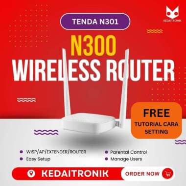Tenda N301 3 in 1 Wireless ROUTER+Access Point+EXTENDER WIFI 301 AP