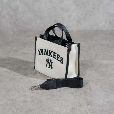 Tas MLB NY YANKEES BLACK WHITE TOTE BAG WITH LONG STRAP 100% ORIGINAL