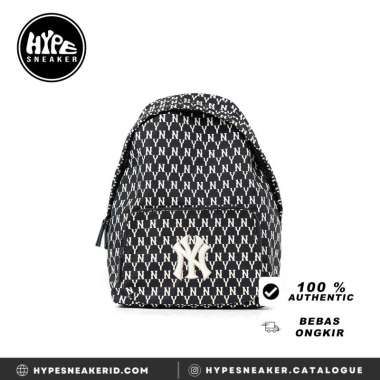 Tas MLB NY MONOGRAM WHITE BLACK BACKPACK 100% ORIGINAL 38X27X12CM