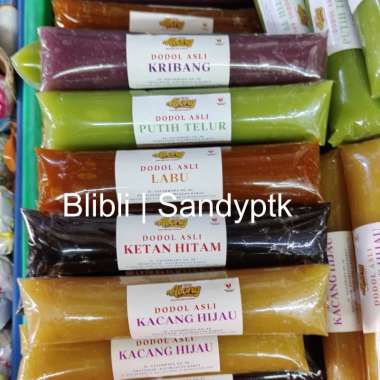Dodol Buah Kecil Mini Along Ketan Hitam Labu Kacang Hijau Putih Telur Keribang Ungu Khas Pontianak K