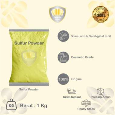 Belerang Bubuk Halus 1 Kg/ Sulfur Powder 1 Kg/ Belerang Sulfur Halus 1 Kg/ Belerang Halus 1 Kg/ Bele