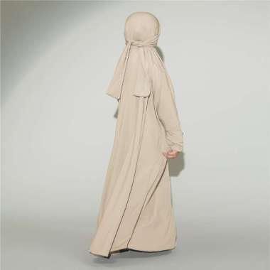 Lozy Hijab - Shameera Abaya Kids (Gamis Jersey Anak Lozy x Hamidah) 1-2 tahun Cream