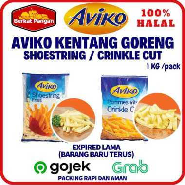 AVIKO Shoestring French Fries dan Crincle Cut Kentang Goreng Aviko Shoestring 2.5kg