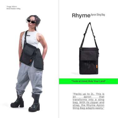 SYMA. Rhyme Sling Bag Black