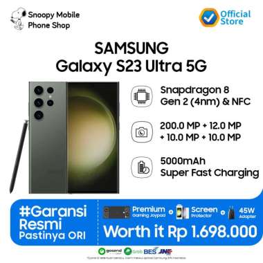 [Promo Gaming Package] Samsung Galaxy S23 Ultra 5G 12/256GB - GARANSI RESMI SEIN Green