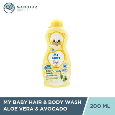 My Baby Hair & Body Wash Aloe Vera & Avocado 200 mL - Shampoo dan Sabun Bayi