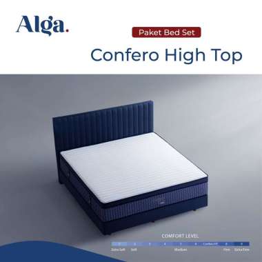 ALGA Confero High Top (Full Set - Kasur Premium + Sandaran + Divan) 180 x 200