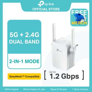TP-LINK RE305 AC1200 Wireless Range Extender Putih Zuara