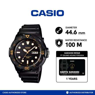Casio Jam Tangan Pria - MRW-200H-1EVDF Black