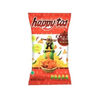 Promo Harga Happy Tos Tortilla Chips Hot Chili 140 gr - Blibli
