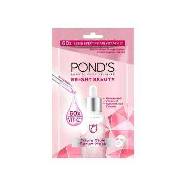 PONDS BRIGHT BEAUTY TRIPLE GLOW SERUM MASK 20 GR