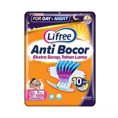 Promo Harga Lifree Popok Perekat Menyerap dan Kering L7 7 pcs - Blibli