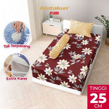 Kintakun DLUXE Sprei Set Fitted Tinggi 25cm 120x200 Extra SIngle Aesthetic Multivarian Ismaya