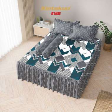 Kintakun DLUXE Sprei Set Rumbai Tinggi 25cm 160x200 King Aesthetic B2 Multivarian Zelinda