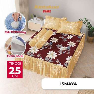 Kintakun DLUXE Sprei Set Rumbai Tinggi 25cm 160x200 King Aesthetic B2 Multivarian Ismaya