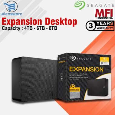 Seagate Expansion Desktop HDD Eksternal USB3.0 4TB - 6TB - 8TB 4TB