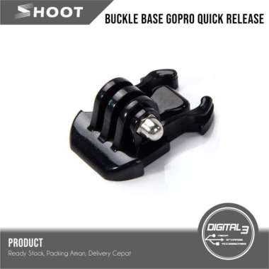 Buckle Base GoPro Quick Release Mount Base Black