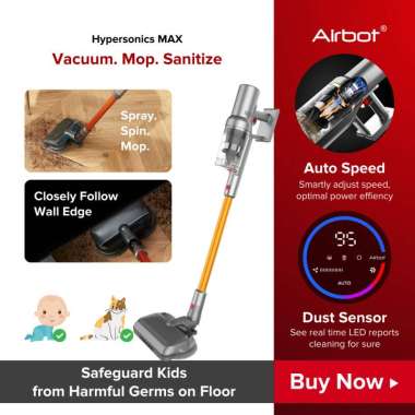 NEW Airbot Hypersonics MAX Cordless Vacuum Cleaner Wet/Dry Mengepel Penyedot Debu Vacum Cleaner Peny
