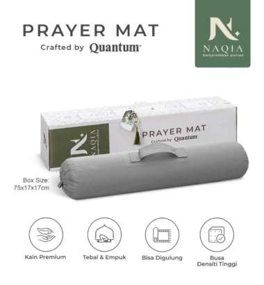 Naqia Prayer Mat by Quantum / Sajadah Premium / Tebal & Empuk