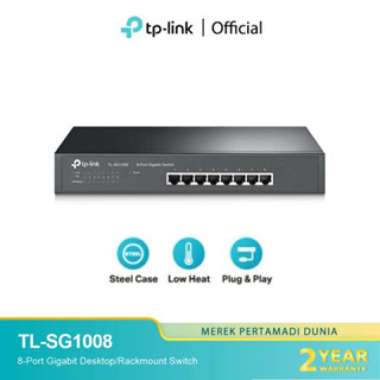 TP-LINK TL-SG1008 Gigabit Switch [8 Port] Black