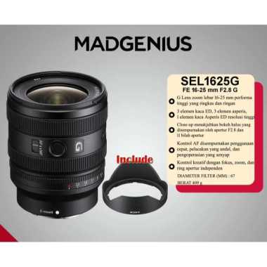 SONY FE 16-25 mm F2.8 G / Lensa Sony 16-25mm / Lensa Wide G Lens Sony / Lensa Kamera SEL1625G Full F