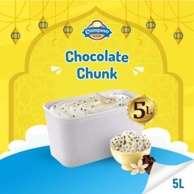 Promo Harga Campina Ice Cream Chocolate Chunks 5000 ml - Blibli