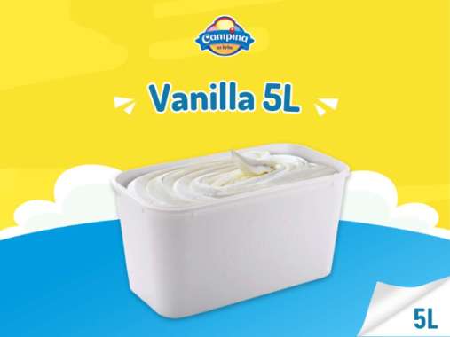 Promo Harga Campina Ice Cream Vanilla 5000 ml - Blibli