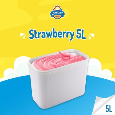 Promo Harga Campina Ice Cream Strawberry 5000 ml - Blibli